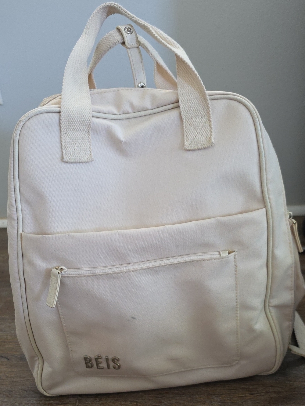 Beis Expandable Backpack In Beige